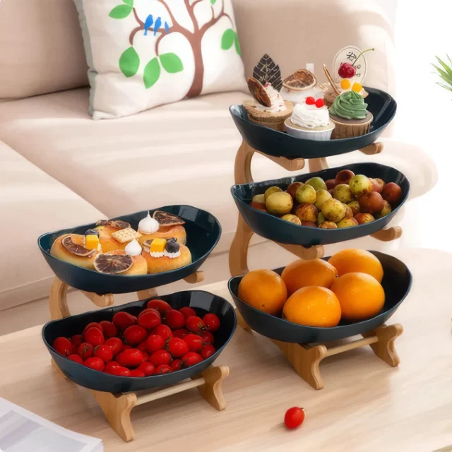 Modern Three Layer plastic Fruit Tray.